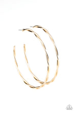 Load image into Gallery viewer, Out of Control Curves - Gold earrings
