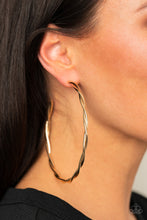 Load image into Gallery viewer, Out of Control Curves - Gold earrings

