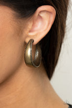 Load image into Gallery viewer, Burnished Benevolence - Brass earring
