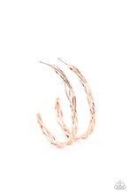 Load image into Gallery viewer, Twisted Tango - Rose gold earrings
