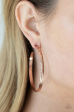 Load image into Gallery viewer, Rustic Radius - Copper earring
