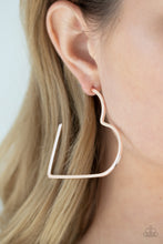 Load image into Gallery viewer, I Heart a Rumor - Rose gold earrings
