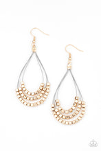 Load image into Gallery viewer, Off the Blocks Shimmer - Gold earrings
