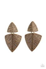 Load image into Gallery viewer, Primal Factors - Brass earrings
