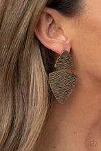 Load image into Gallery viewer, Primal Factors - Brass earrings
