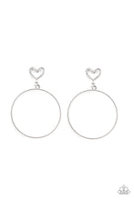 Load image into Gallery viewer, Love your Curves - White earrings
