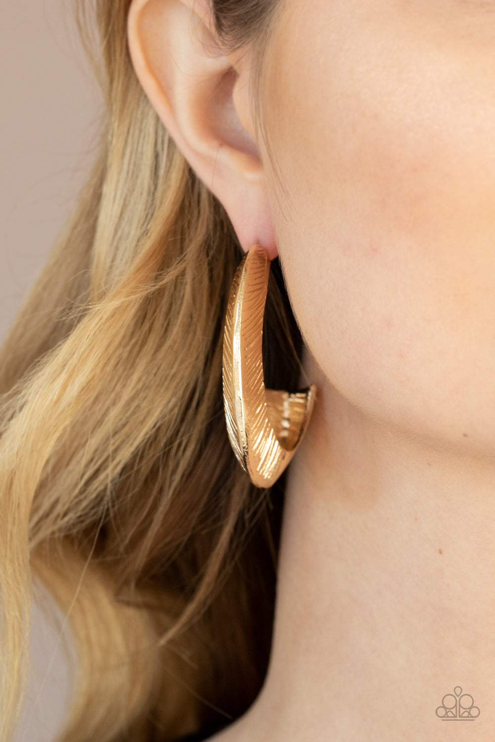 I Double Flare You - Gold earrings