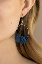 Load image into Gallery viewer, Flirty Florets - Blue earrings
