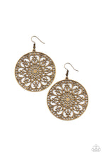 Load image into Gallery viewer, Make A Mandala Out of You - Brass earrings

