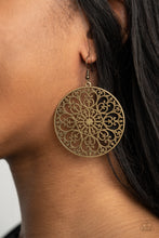 Load image into Gallery viewer, Make A Mandala Out of You - Brass earrings

