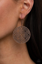 Load image into Gallery viewer, Metallic Mosaic - Copper earrings
