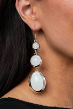 Load image into Gallery viewer, Retro Reality - White earrings
