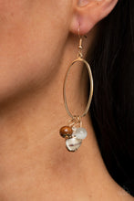 Load image into Gallery viewer, Golden Grotto - White earrings
