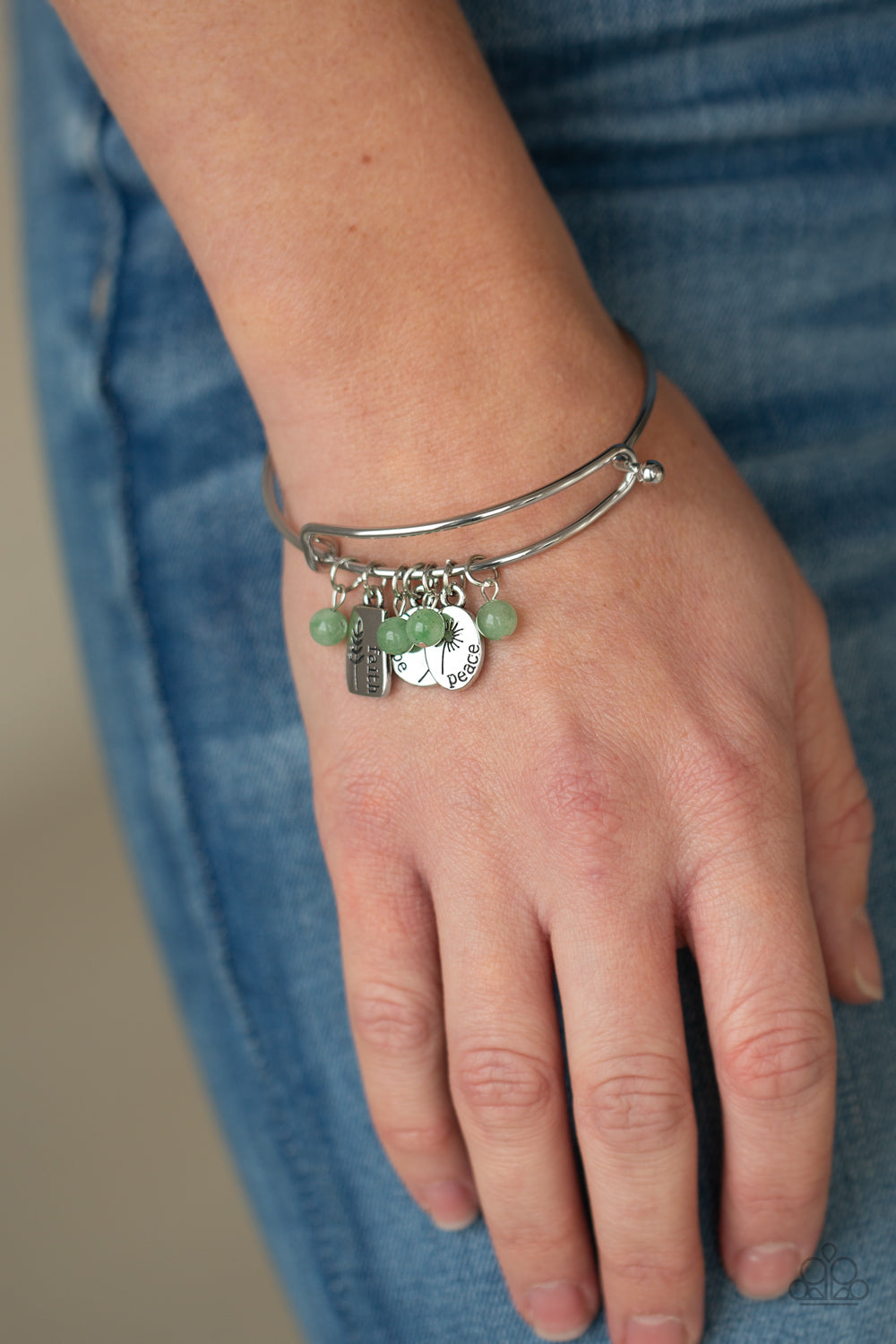 Growing Strong - Green bracelet