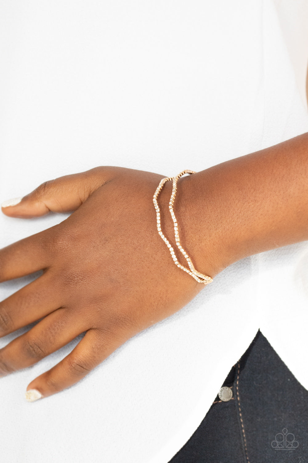 Delicate Dazzle - Gold bracelet