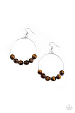 Load image into Gallery viewer, Paparazzi Let it Slide - Brown earring
