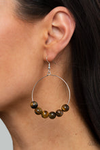 Load image into Gallery viewer, Paparazzi Let it Slide - Brown earring
