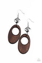 Load image into Gallery viewer, Retro Reveal - Brown earring
