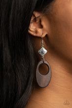 Load image into Gallery viewer, Retro Reveal - Brown earring
