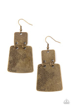 Load image into Gallery viewer, Tagging Along - Brass earrings
