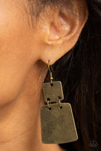 Load image into Gallery viewer, Tagging Along - Brass earrings
