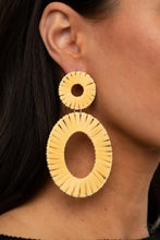 Load image into Gallery viewer, Foxy Flamenco - Yellow earrings
