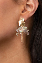 Load image into Gallery viewer, Harmonically Holographic - Gold earring
