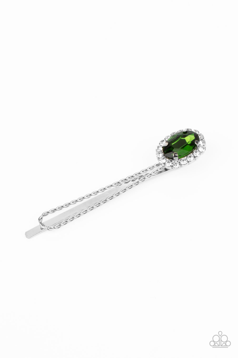 Gala Glitz - Green hair clip