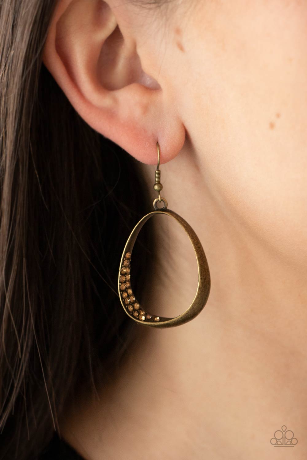 Fiercely Flauntable - Brass earrings