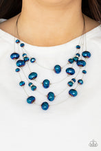 Load image into Gallery viewer, Cosmic Real Estate - Blue necklace
