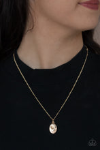 Load image into Gallery viewer, Be the Peace You Seek - Gold necklace
