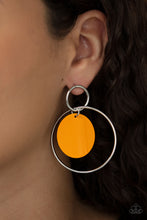 Load image into Gallery viewer, Pop, Look, and Listen - Orange earrings
