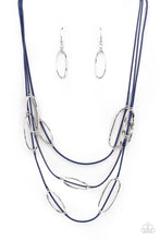 Load image into Gallery viewer, Check Your Cord-inates - Blue necklace
