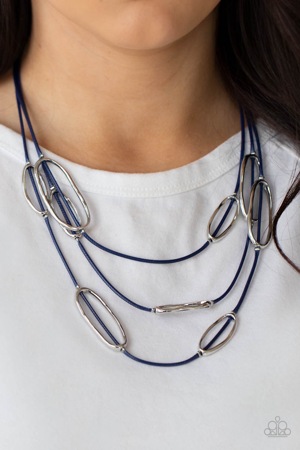 Check Your Cord-inates - Blue necklace