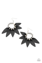 Load image into Gallery viewer, Flower Child Fever - Black earrings
