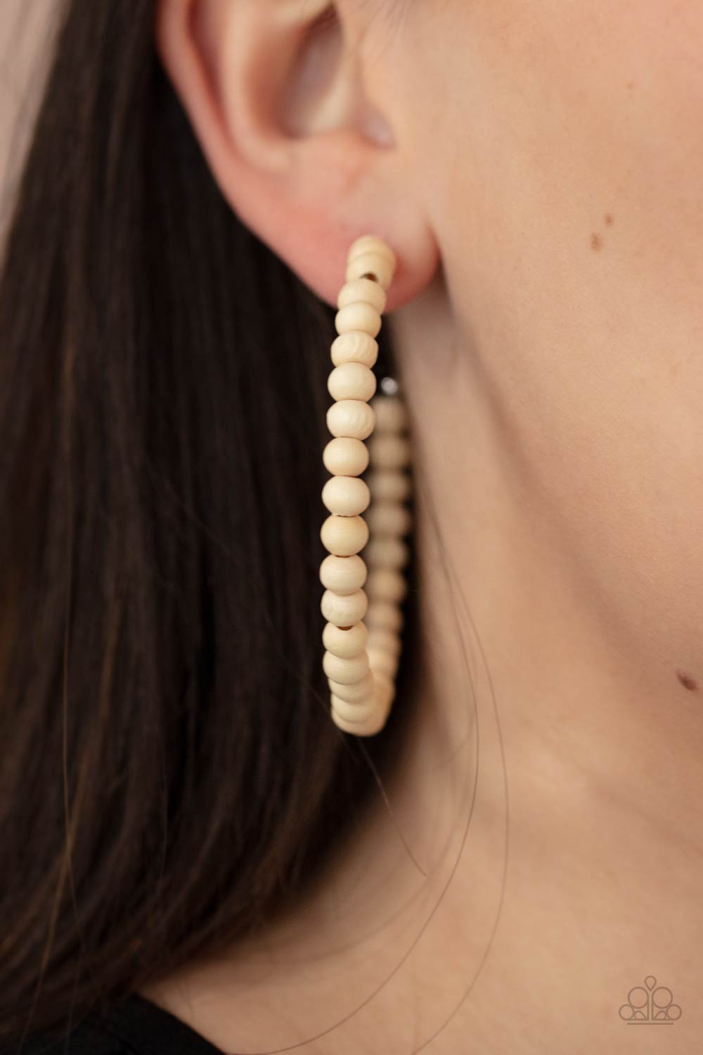 Should Have, Could Have, Wood Have - White earring