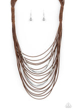 Load image into Gallery viewer, Paparazzi Nice CORD-ination - Brown necklace
