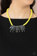 Load image into Gallery viewer, Icy Intimidation - Yellow necklace
