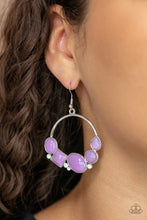 Load image into Gallery viewer, Beautifully Bubblicious - Purple earring
