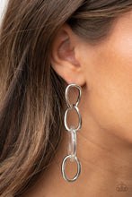 Load image into Gallery viewer, Talk in Circles - White earring

