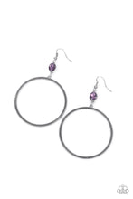 Load image into Gallery viewer, Work that Circuit - Purple earring
