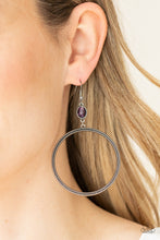 Load image into Gallery viewer, Work that Circuit - Purple earring
