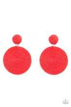 Load image into Gallery viewer, Circulate the Room - Red earring
