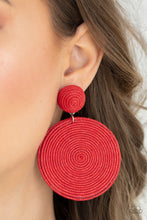 Load image into Gallery viewer, Circulate the Room - Red earring
