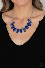 Load image into Gallery viewer, Elliptical Episode - Blue necklace
