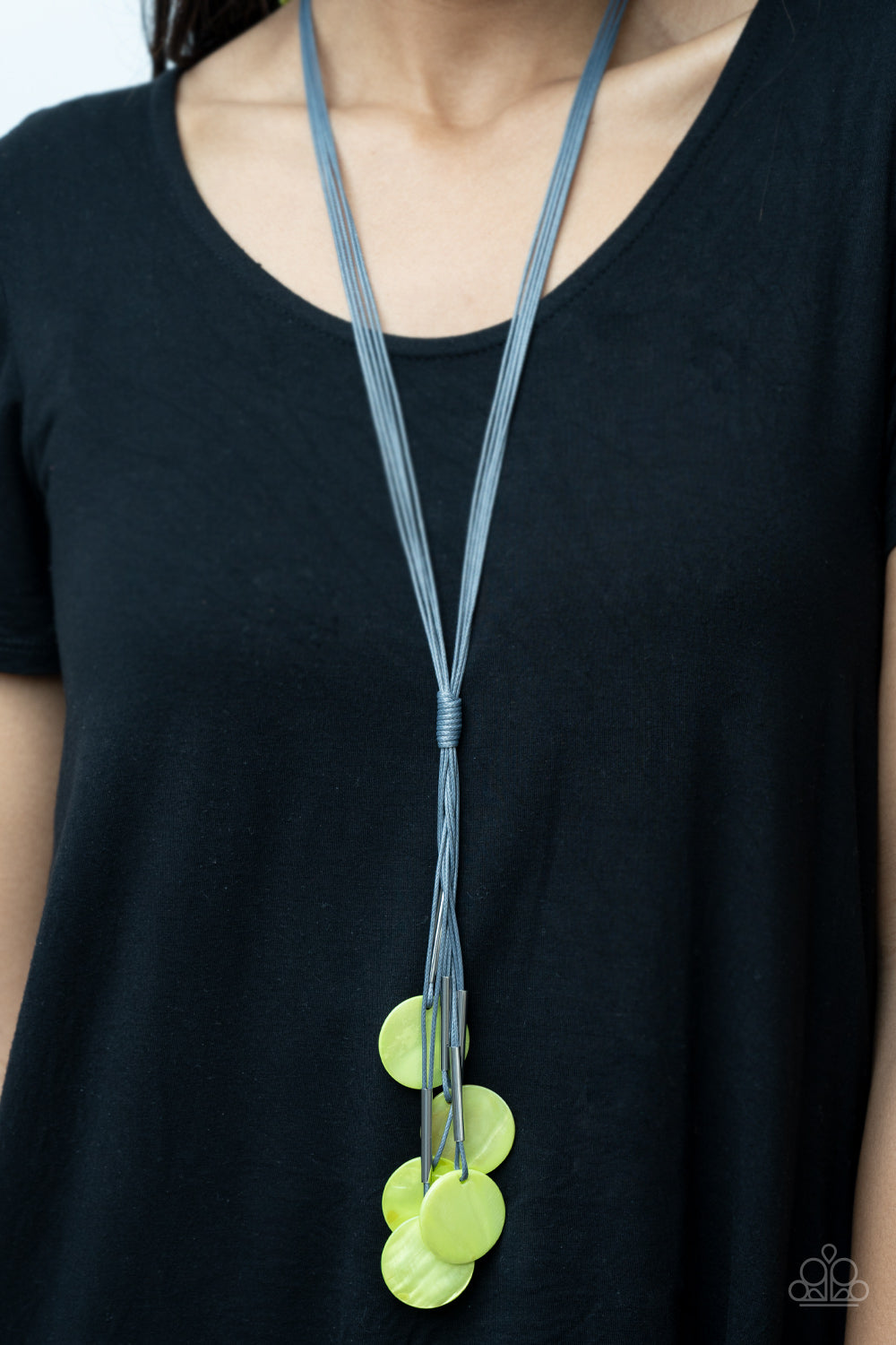 Tidal Tassels - Green necklace