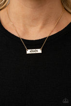 Load image into Gallery viewer, Paparazzi Blessed Mama - Gold necklace
