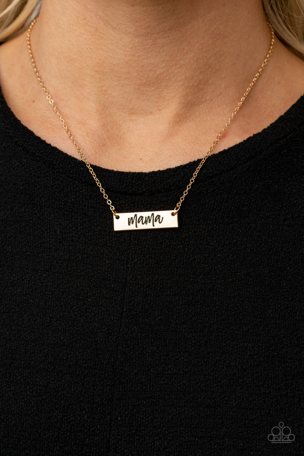 Paparazzi Blessed Mama - Gold necklace