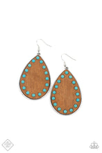 Load image into Gallery viewer, Rustic refuge - Blue earrings
