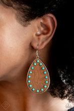 Load image into Gallery viewer, Rustic refuge - Blue earrings
